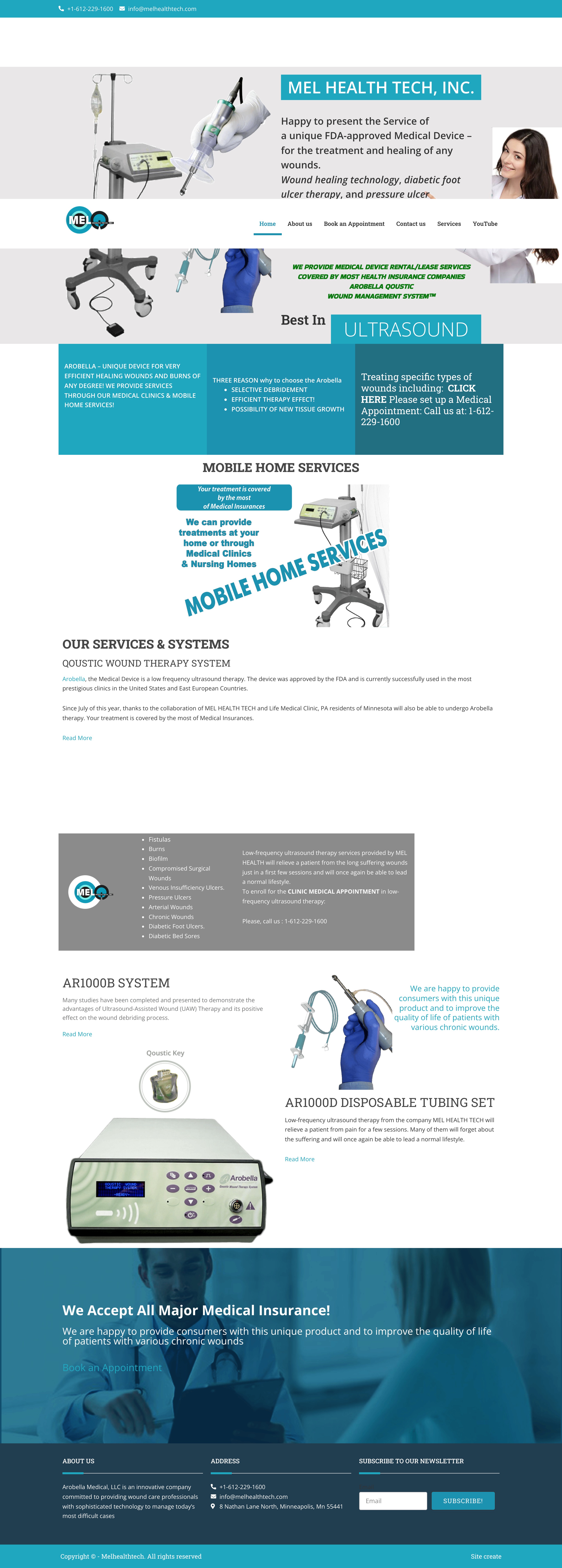 Mel Health Tech website screenshot